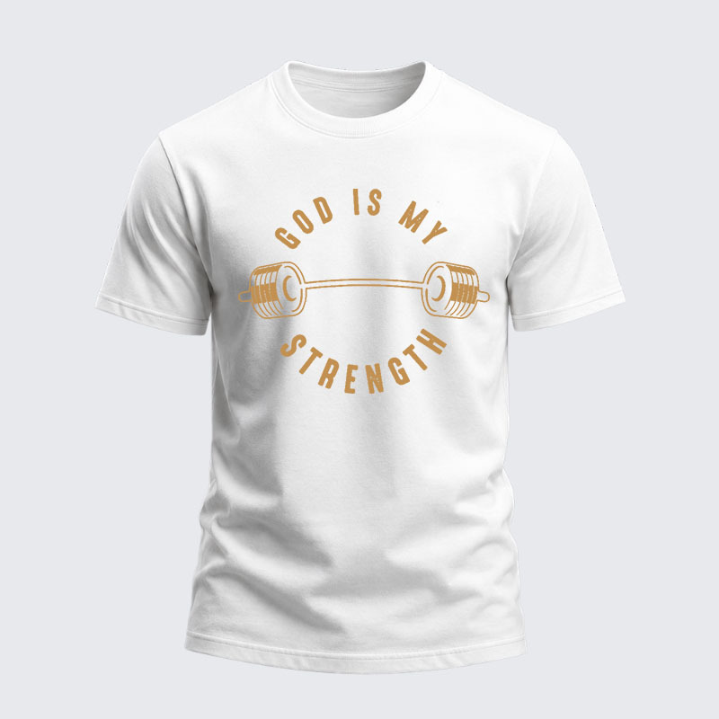 Heavyweight Cotton Tee - God Is My Strength
