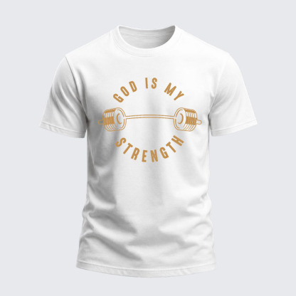 Heavyweight Cotton Tee - God Is My Strength