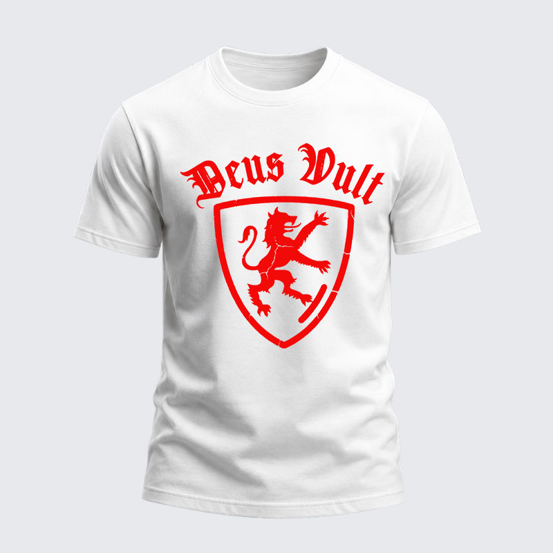 Heavyweight Cotton Tee - Deus Vult