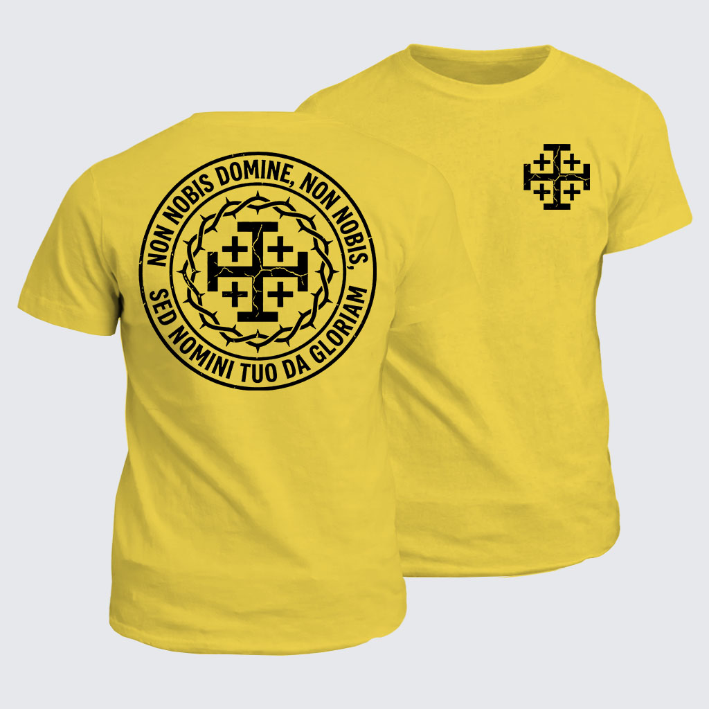 Classic Cotton Tee -  Non Nobis Domine, Non Nobis, Sed Nomini Tuo Da Gloriam