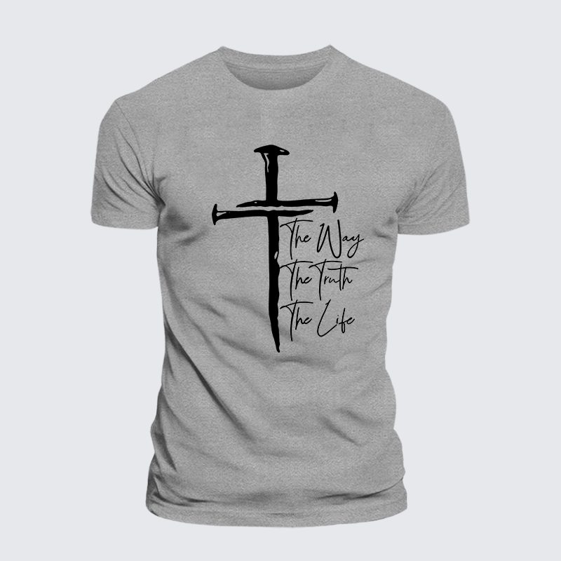 Jesus The Way The Truth The Life Jesus God Christian Cotton T-Shirt