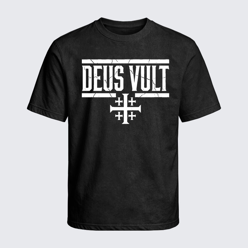 Washed T-Shirt - Deus Vult