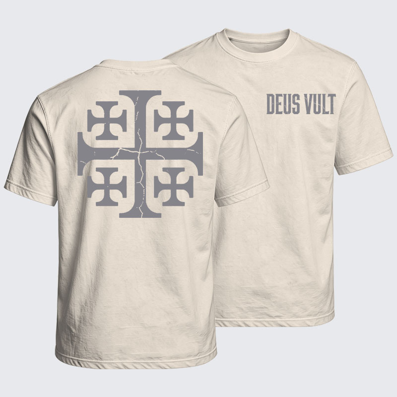 Washed T-Shirt - Deus Vult