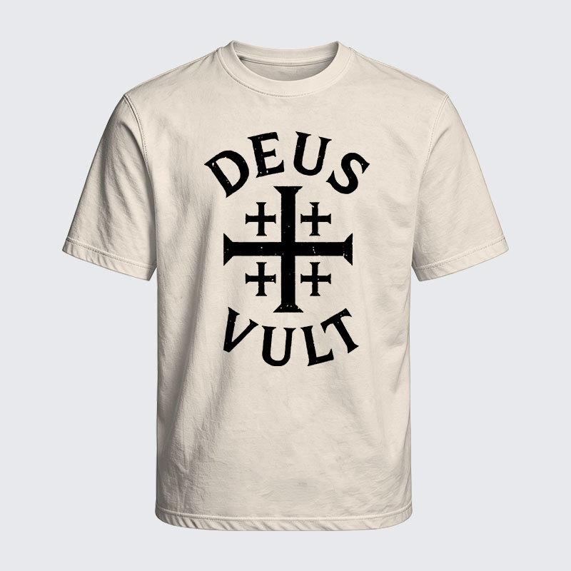 Washed T-Shirt - Deus Vult