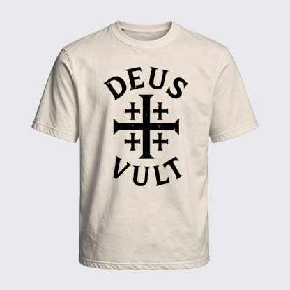 Washed T-Shirt - Deus Vult