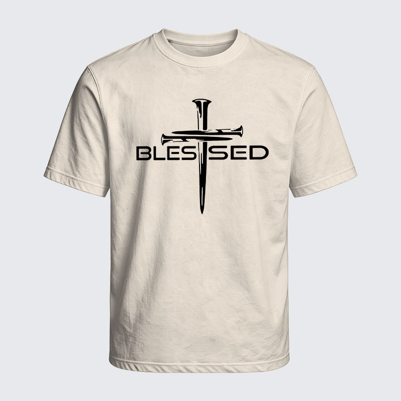 Washed T-Shirt - Cross Blessed