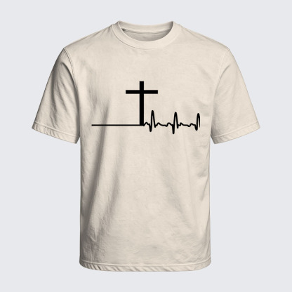 Washed T-Shirt - ECG Cross
