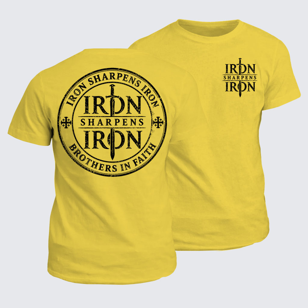 Classic Cotton Tee -  Iron Sharpens Iron Brothers In Faith