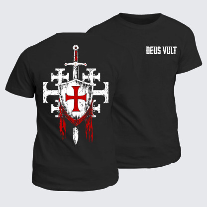 Classic Cotton Tee - Deus Vult: God Wills It
