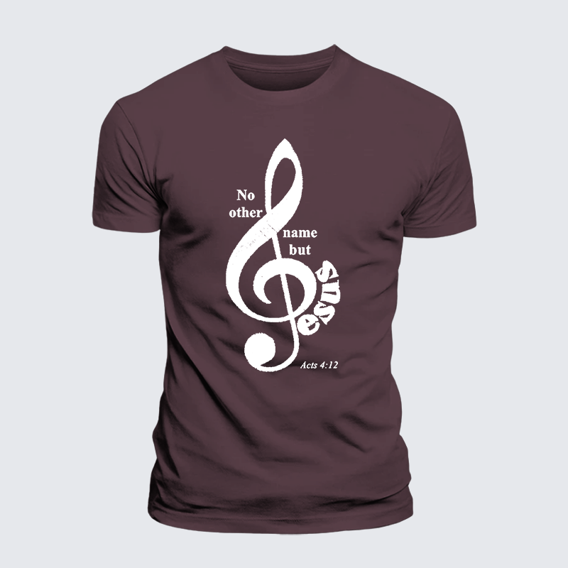 ACTS 4:12 Jesus God Christian Premium Mercerized Cotton Tee