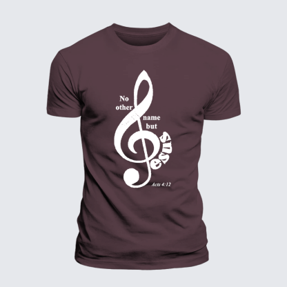 ACTS 4:12 Jesus God Christian Premium Mercerized Cotton Tee