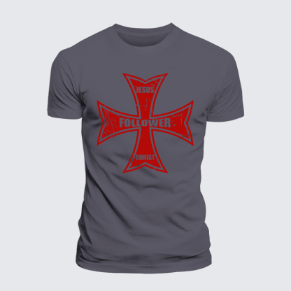 [Copy]Alpha and Omega Jesus God Christian Premium Mercerized Cotton Tee