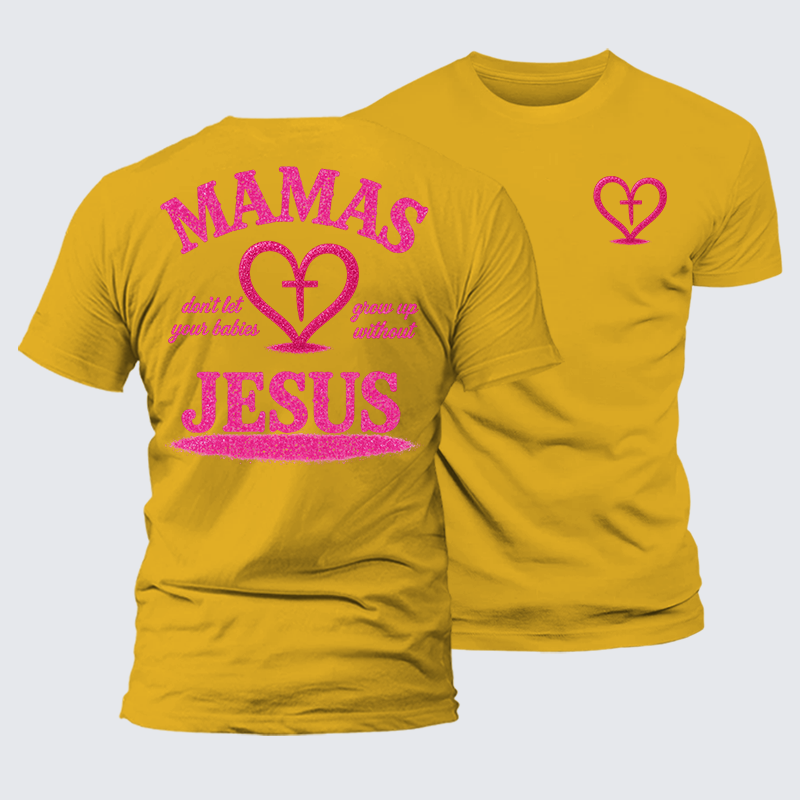 Blossoms Of Faith And Love Jesus God Christian Premium Mercerized Cotton Tee