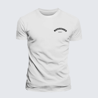 Redeemed Jesus God Christian Premium Mercerized Cotton Tee