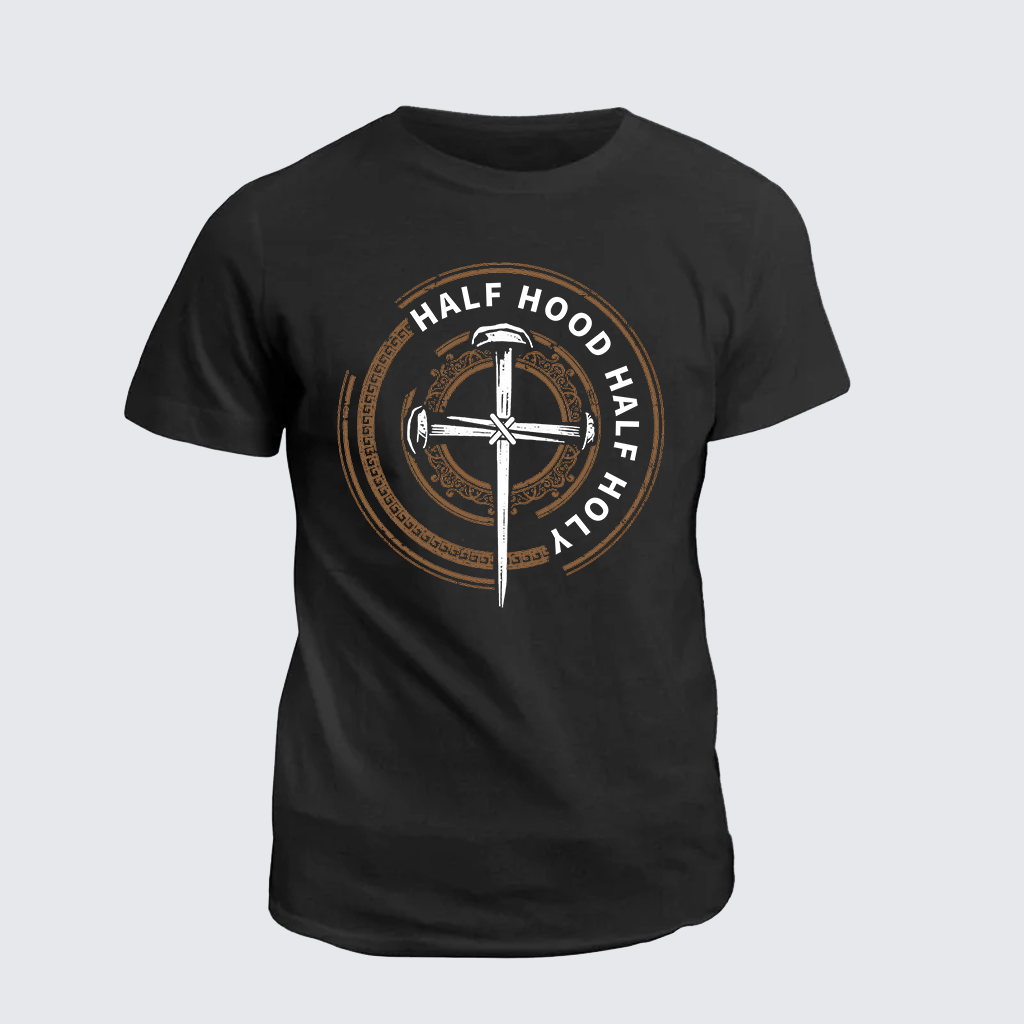 Man Of God Husband Dad Jesus God Christian Cotton T-Shirt