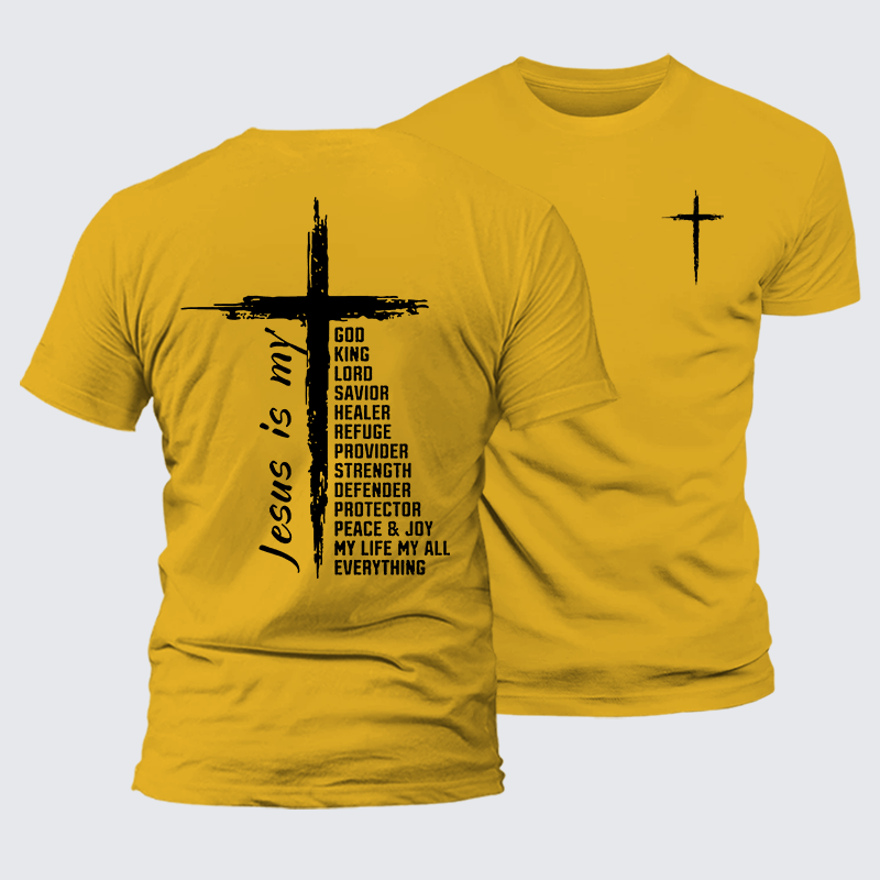 My Everything Jesus God Christian Premium Mercerized Cotton Tee