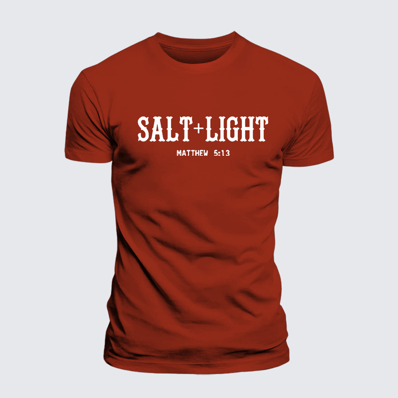 Salt & Light Jesus God Christian Premium Mercerized Cotton Tee