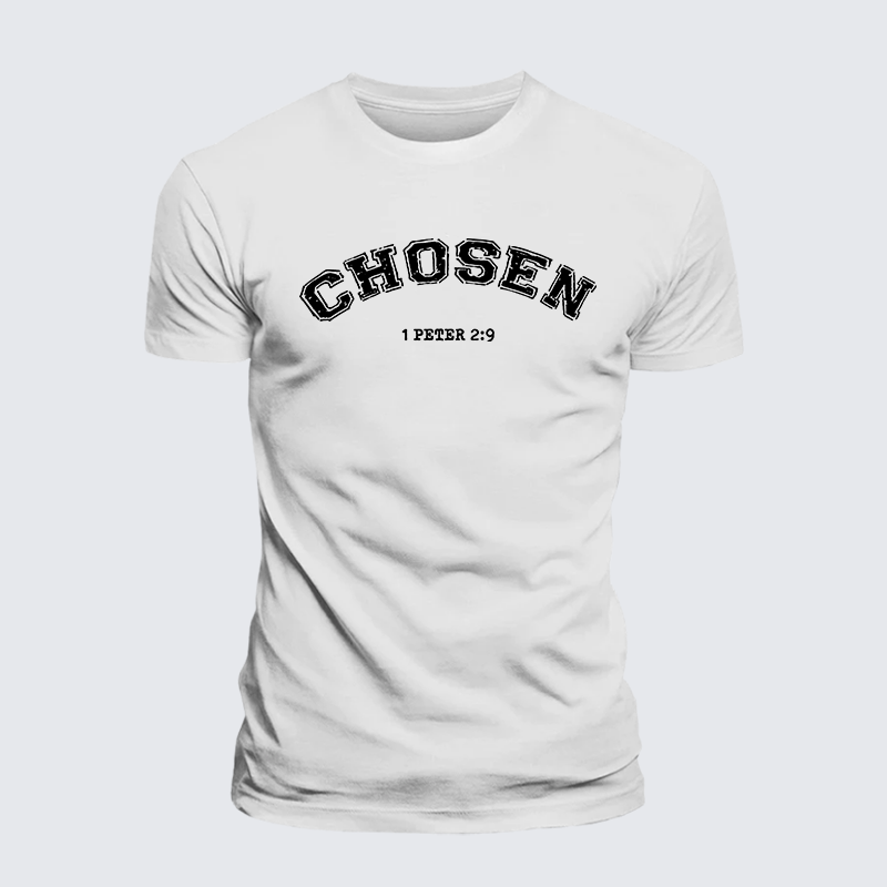 Chosen Jesus God Christian Premium Mercerized Cotton Tee