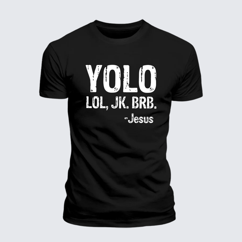 Man Of God Husband Dad Jesus God Christian Cotton T-Shirt