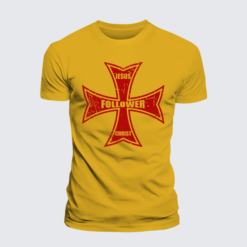 [Copy]Alpha and Omega Jesus God Christian Premium Mercerized Cotton Tee