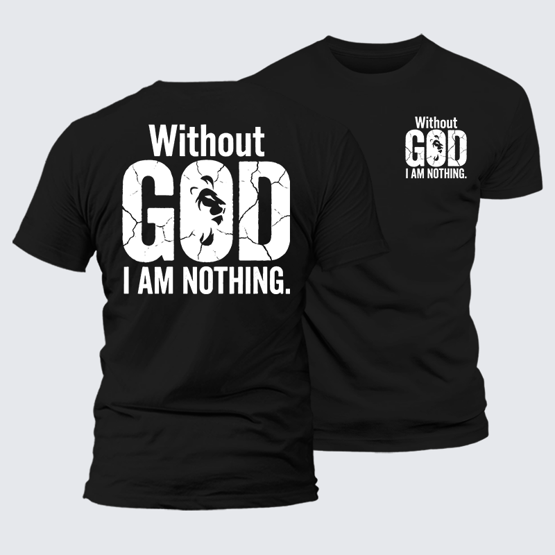Man Of God Husband Dad Jesus God Christian Cotton T-Shirt