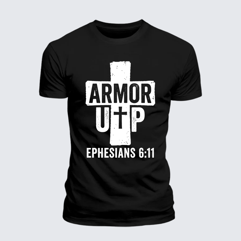 Man Of God Husband Dad Jesus God Christian Cotton T-Shirt