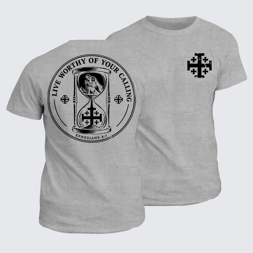 Classic Cotton Tee - Live Worthy of Your Calling