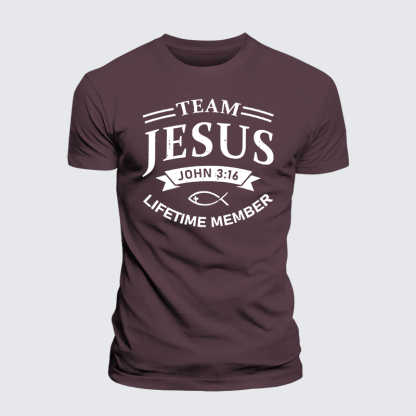 Jesus Team Jesus God Christian Premium Mercerized Cotton Tee