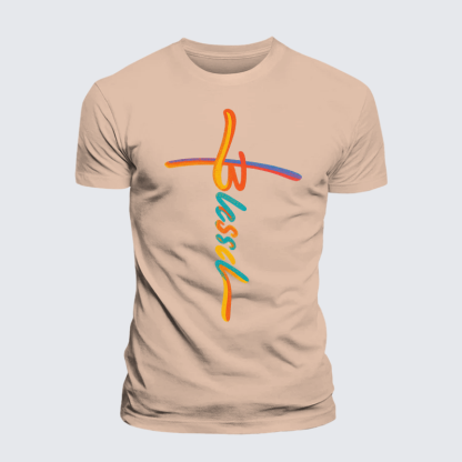 Blessed Jesus God Christian Premium Mercerized Cotton Tee