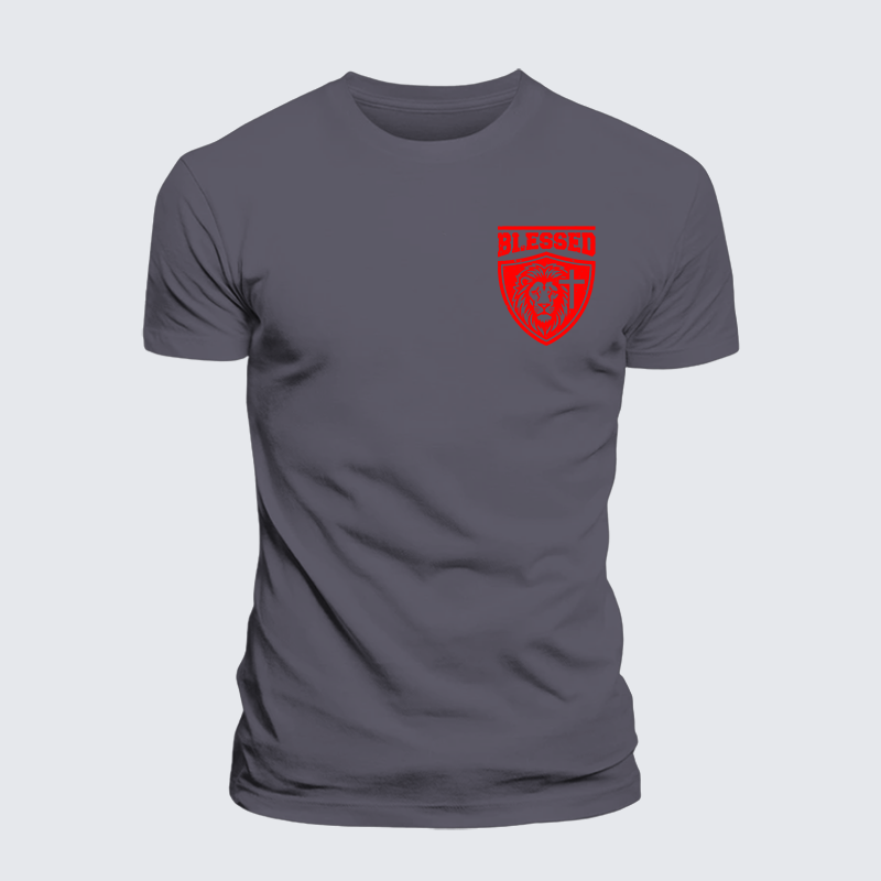 Blessed Cross Jesus God Christian Premium Mercerized Cotton Tee