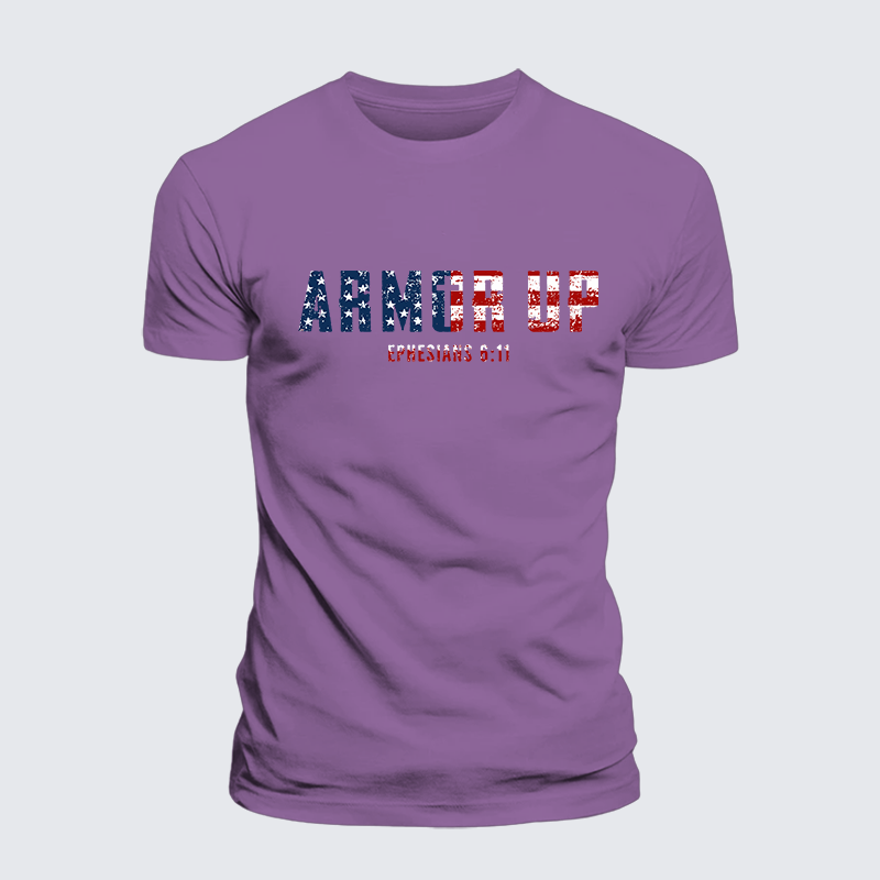 Armor Up Jesus God Christian Premium Mercerized Cotton Tee