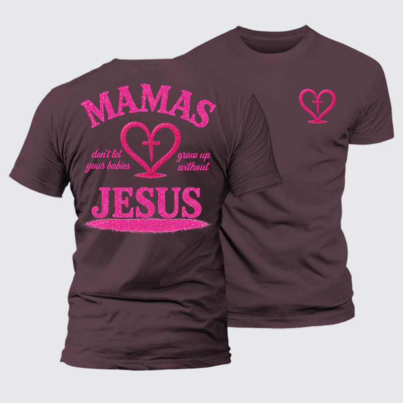 Blossoms Of Faith And Love Jesus God Christian Premium Mercerized Cotton Tee