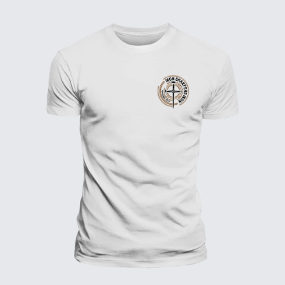 Iron Sharpens Iron - Proverbs 27:17 Jesus God Christian Premium Mercerized Cotton Tee