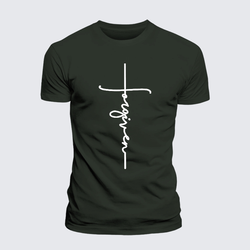 Forgiveness  Jesus God Christian Premium Mercerized Cotton Tee