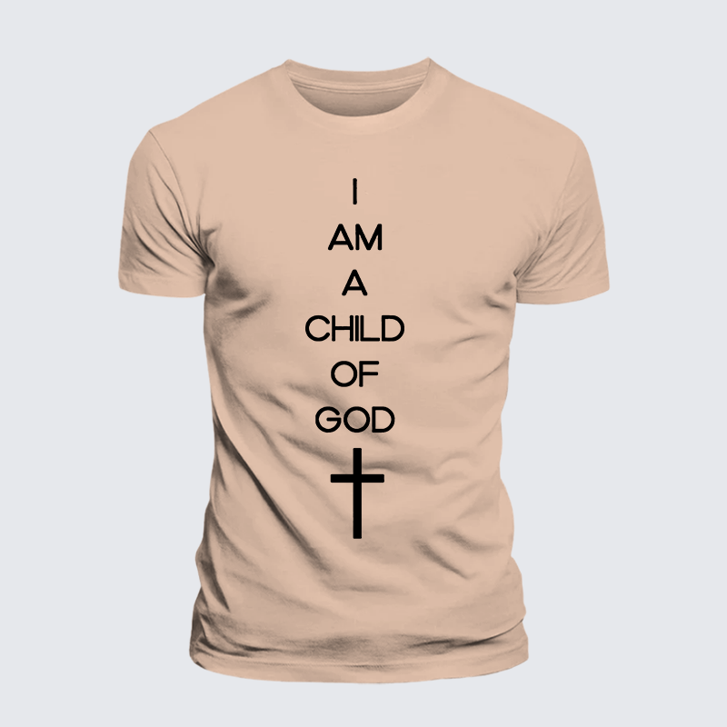 I Am A Child Of God Jesus God Christian Premium Mercerized Cotton Tee