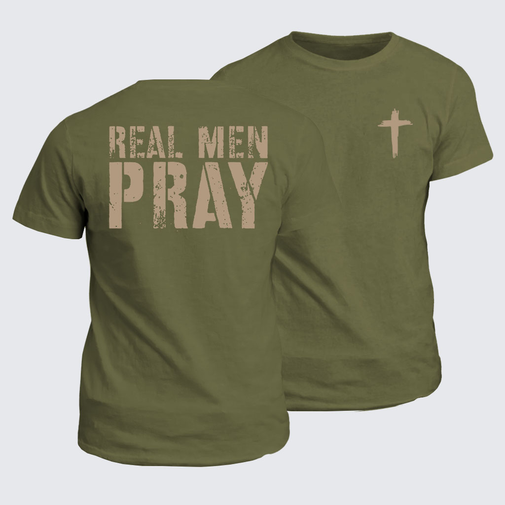 Classic Cotton Tee -  Real Men Pray