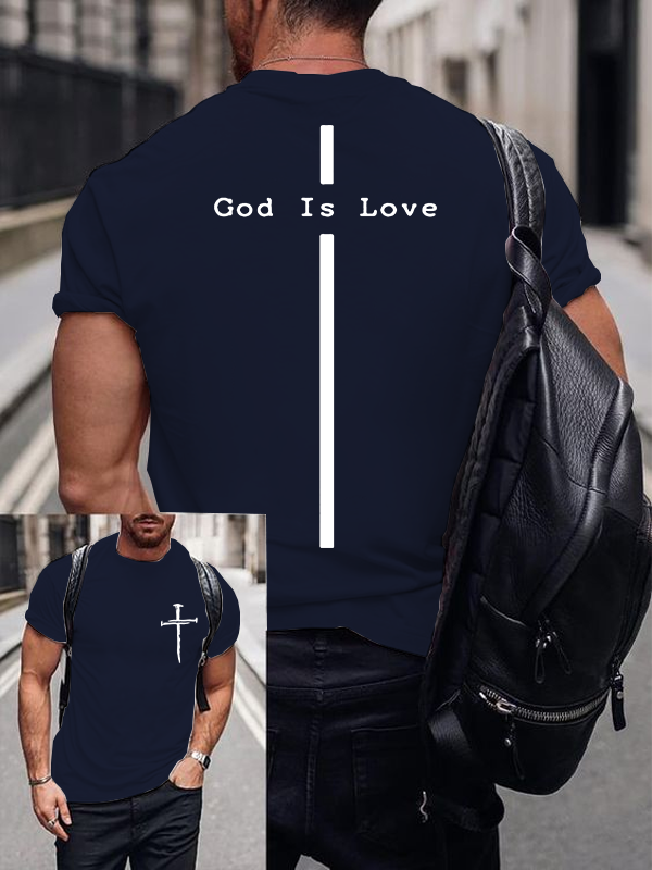 God Is Love Jesus God Christian Cotton T-Shirt