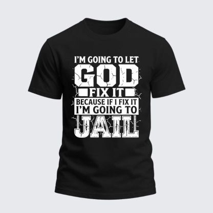 Heavyweight Cotton Tee - Lift Heavy Pray Hard