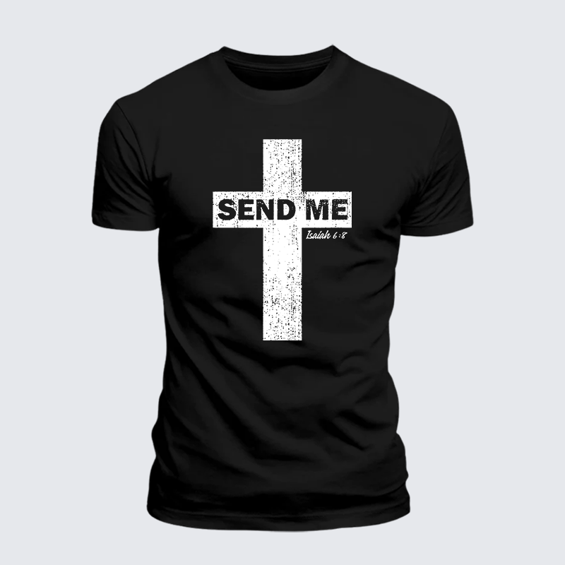 Man Of God Husband Dad Jesus God Christian Cotton T-Shirt