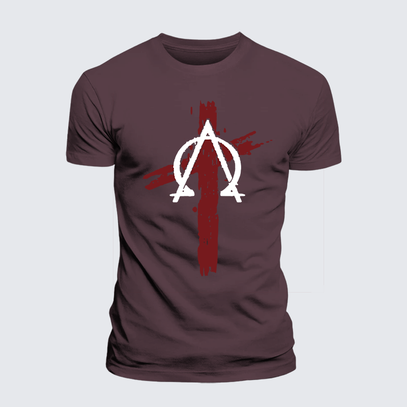 Cross Jesus God Christian Premium Mercerized Cotton Tee
