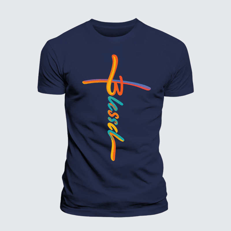 Blessed Jesus God Christian Premium Mercerized Cotton Tee