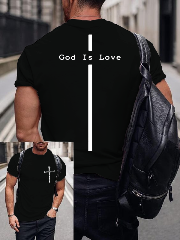 God Is Love Jesus God Christian Cotton T-Shirt