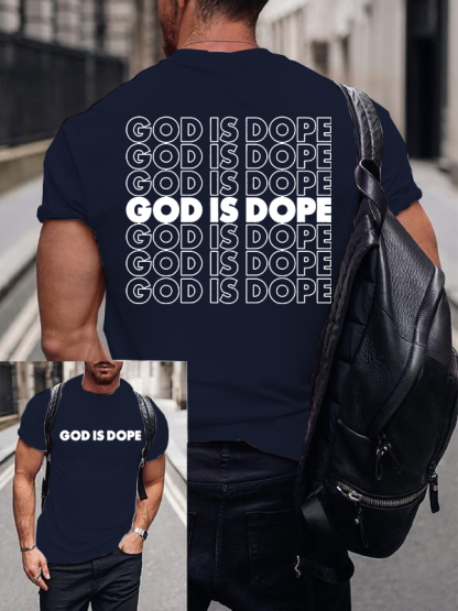 God Is Dope Jesus God Christian Cotton T-Shirt