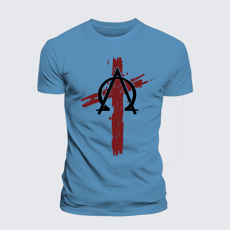 Cross Jesus God Christian Premium Mercerized Cotton Tee