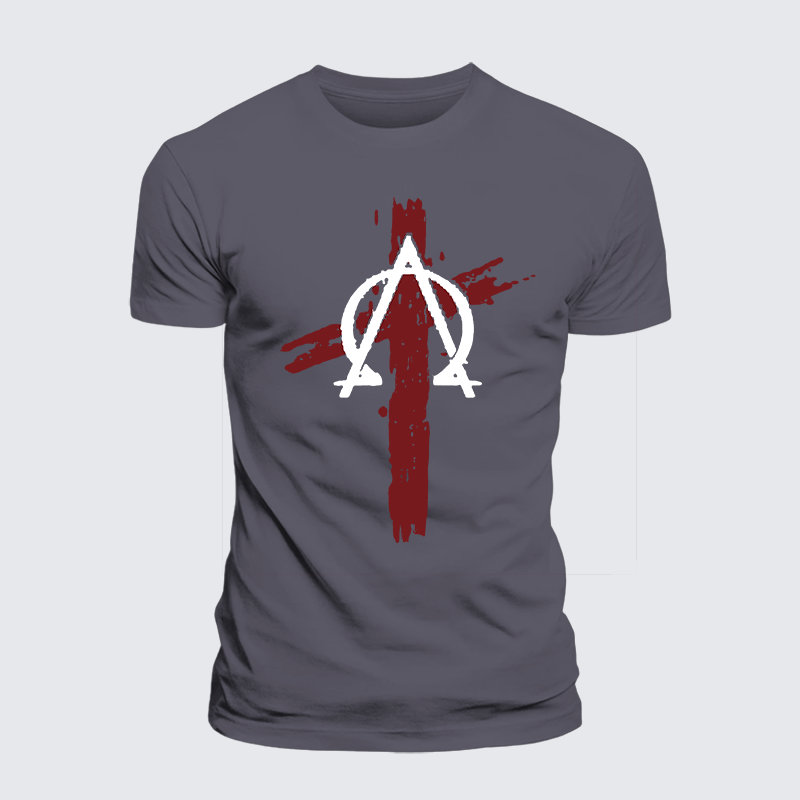 Cross Jesus God Christian Premium Mercerized Cotton Tee