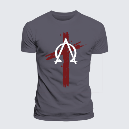 Cross Jesus God Christian Premium Mercerized Cotton Tee