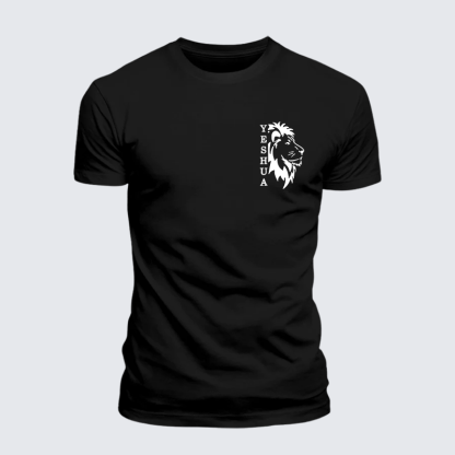 Yeshua Lion Jesus God Christian Premium Mercerized Cotton Tee