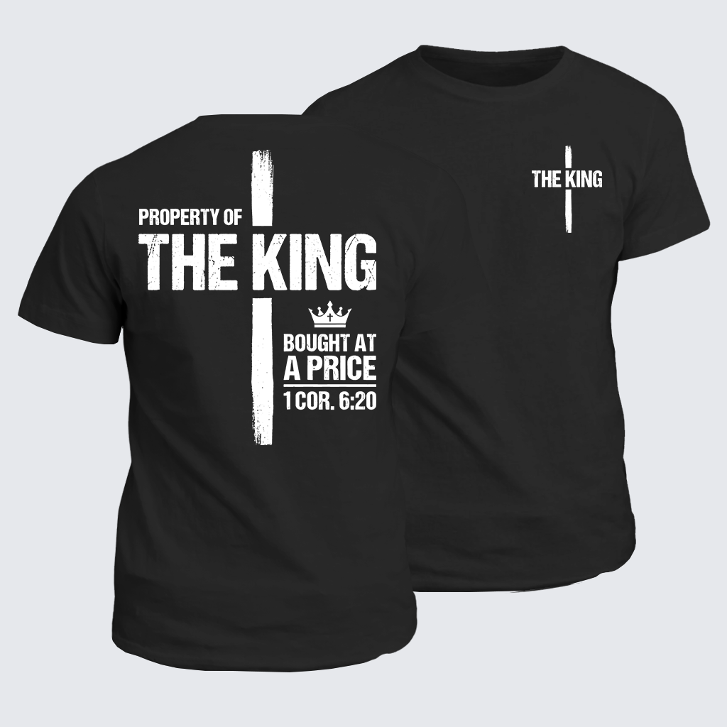 Man Of God Husband Dad Jesus God Christian Cotton T-Shirt