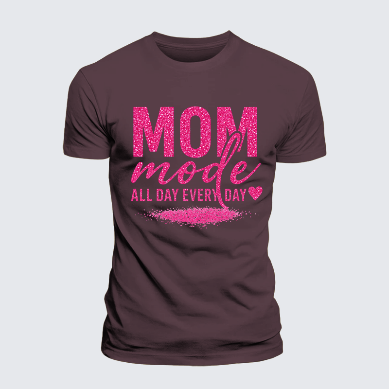 Mom Mode Jesus God Christian Premium Mercerized Cotton Tee