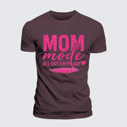 Mom Mode Jesus God Christian Premium Mercerized Cotton Tee